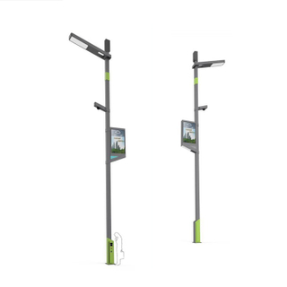 Smart Pole with Camera Led Screen Broadcasting WIFI And Environmental Sensor